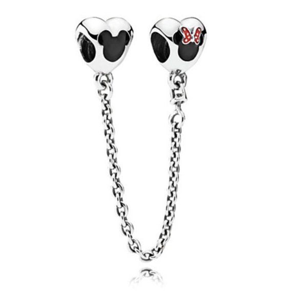 pandora Jewelry - "LAST ONE" Pandora Mickey and Minnie Safety Chain Enamel